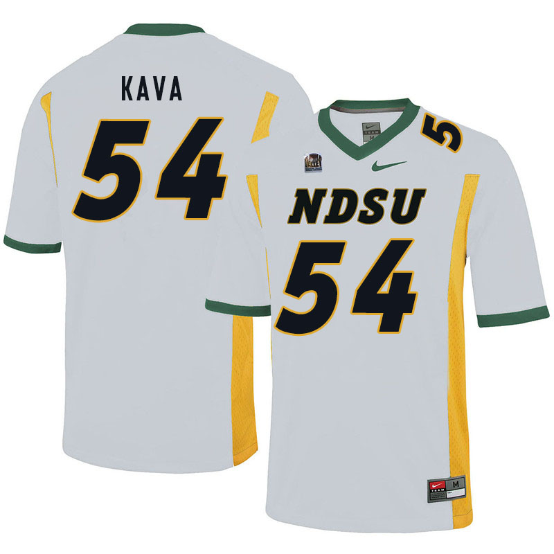Men #54 Jake Kava North Dakota State Bison College Football Jerseys Sale-White - Click Image to Close